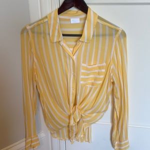 striped women’s button up!